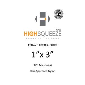 HighSqueeze Rosin Extraction Press Bags 1"x3" 120 Micron
