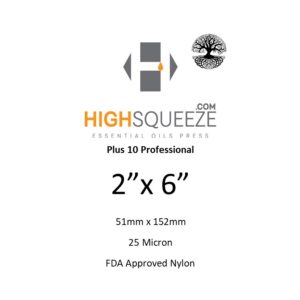 HighSqueeze Rosin Extraction Press Bags 2"x6" 25 Micron 25u