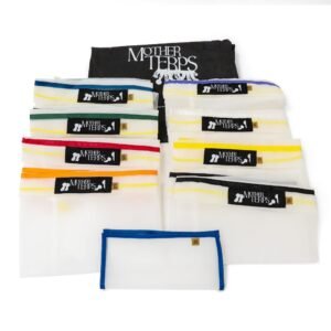 Mother Terps Bubble Bags 220, 190, 160, 120, 90, 73, 45, 25  Micron 5 Gallon or 19 Litres Full mesh trichome extraction wash bag. 8 Bag Sets